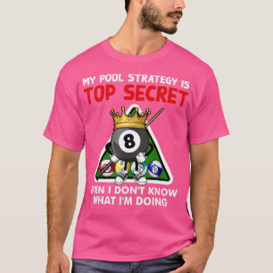 Funny Billiards Art voor mannen Billiards Pool P T-shirt