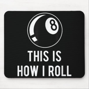 Funny Billiards Design for Pool Players Retro 8 Ba Muismat