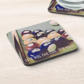 Funny Billiards Pool Games Room Onderzetter (Linkerzijde)