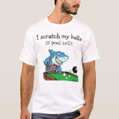 Funny Billiards Pool Hall Rebel T-shirt (Voorkant)