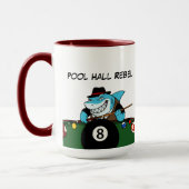 Funny Billiards Pool Rebel Jumbo Coffee Mugs Mok (Links)