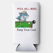 Funny Billiards Pool Shark Rebel Can Coolers (Voorkant)