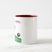 Funny Billiards Shark Rebel Coffee Mugs (Centre)