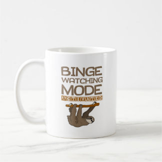 Funny Binge Watching Mode geactiveerd Sloth Koffiemok