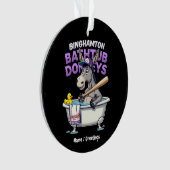 Funny Binghamton Baseball Baignoire Donkey Vintage (devant)