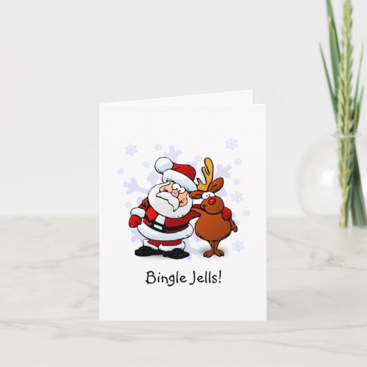 Funny Bingle Jells Carte de Noël (Devant)