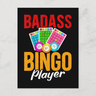 Funny Bingo Balls Sarcastic Bingo Player Briefkaart