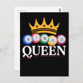 Funny Bingo Girl Bingo Briefkaart (Voorkant / Achterkant)