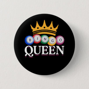 Funny Bingo Girl Bingo Ronde Button 5,7 Cm