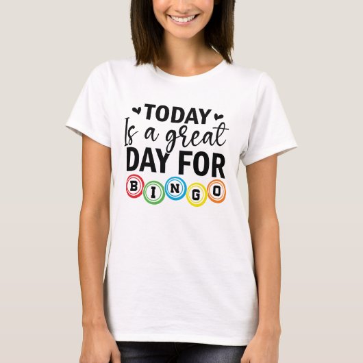 Funny Bingo Lover Design – Bingo Player Gift T-shirt (Voorkant)