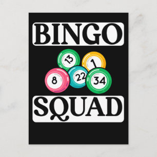 Funny Bingo Squad Gezegde Bingo Briefkaart