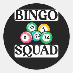 Funny Bingo Squad Gezegde Bingo Ronde Sticker