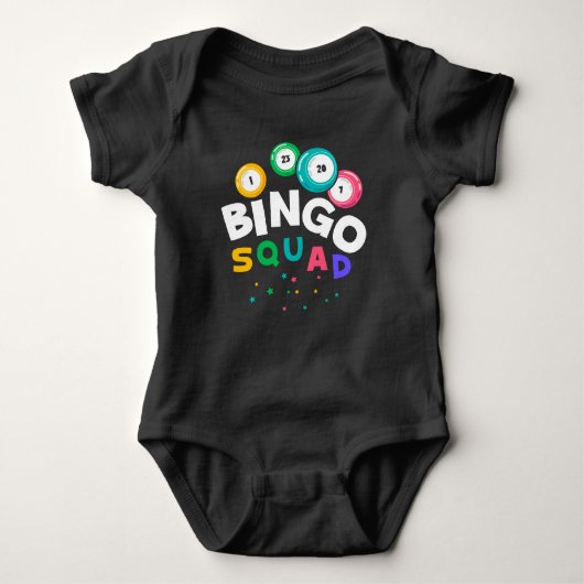 Funny Bingo Team Gambling Humor Romper (Voorkant)
