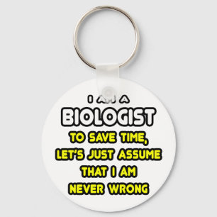 Funny Biologist T-Shirts en Gifts Sleutelhanger