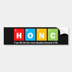 Funny biology bumper sticker