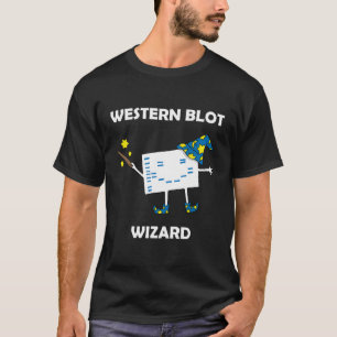 Funny Biology Westerne Blot Wizard T-shirt