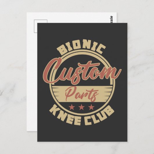 Funny Bionic Knee Replacement Surgery Recovery Briefkaart (Voorkant / Achterkant)