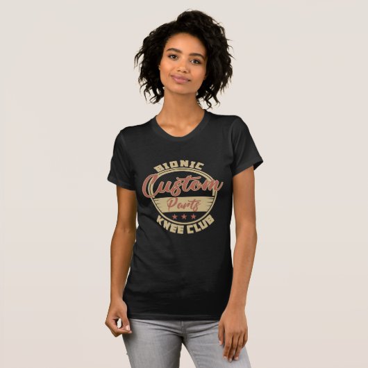 Funny Bionic Knee Replacement Surgery Recovery T-shirt (Voorkant volledig)