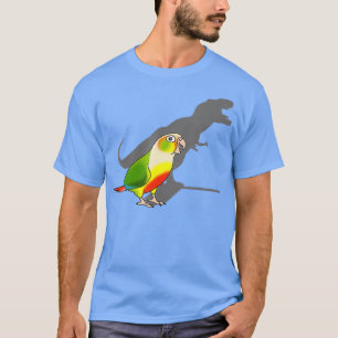 Funny Birb Memes Tre schaduw Green Cheeked Conure T-shirt