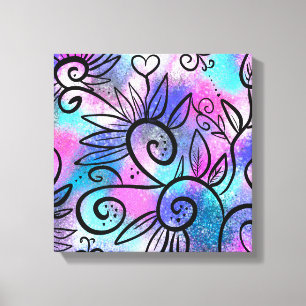 Funny bird art canvas afdruk