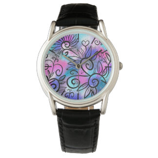 Funny bird art horloge