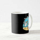 Funny Bird Playing Volleyball Mine Game Day Vibes Koffiemok (Voorkant rechts)