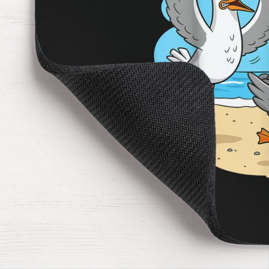 Funny Bird Playing Volleyball Mine Game Day Vibes  Muismat (Hoek)