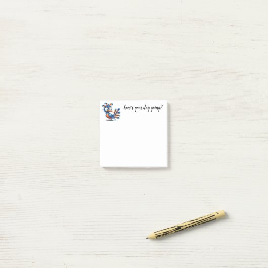 Funny Bird Post-it® Notes (Op bureau)