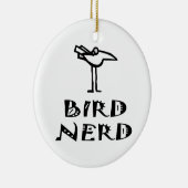 Funny Bird Watcher Keramisch Ornament (Rechts)