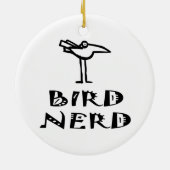 Funny Bird Watcher Keramisch Ornament (Achterkant)