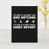Funny Bird Watching Gift for Birding Kaart (Gele Bloem)