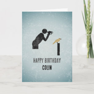Funny Birder Theme - Bird Watcher Male Birthday Kaart