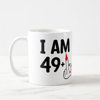 Funny Birthday 50 jaar oud Ik ben 49 plus Koffiemok
