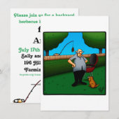 Funny Birthday Barbecue Party Kaart (Voorkant / Achterkant)
