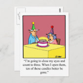 Funny Birthday Briefkaart! Briefkaart (Voorkant / Achterkant)