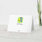 Funny Birthday Card: Blow Torch Candles Kaart (Achterkant)