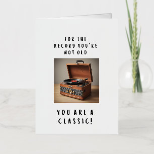 Funny Birthday Card Folie Wenskaart