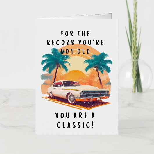 Funny  Birthday Card Folie Wenskaart (Voorkant)