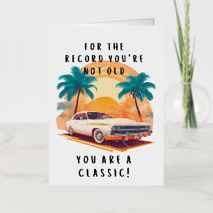 Funny Birthday Card Folie Wenskaart