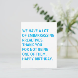 Funny Birthday Card, Happy Birthday Notitiekaartje