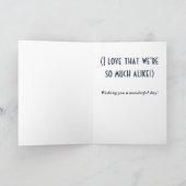 Funny  Birthday Card Kaart (Binnen)