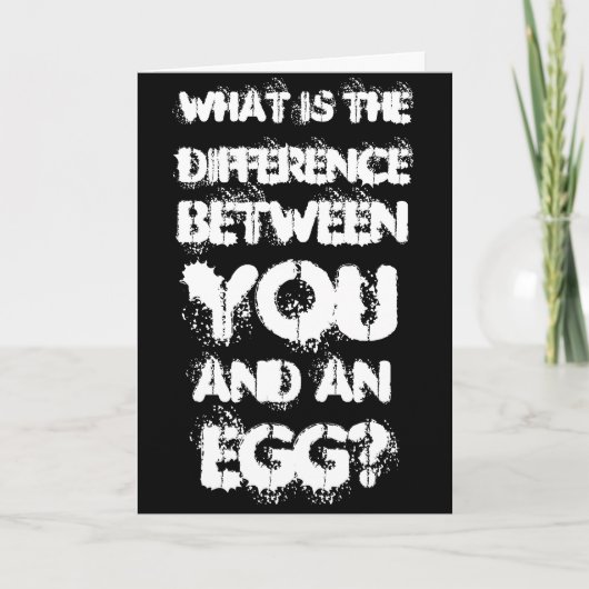 Funny Birthday Card Kaart (Voorkant)