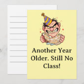 Funny Birthday Card Kaart (Voorkant / Achterkant)