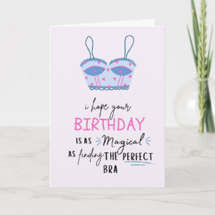 Funny Birthday Card - Magisch als goede beha Kaart