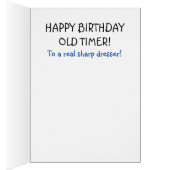 FUNNY Birthday Card - Over the Hill (Intérieur (Droit))