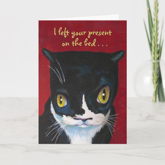 Funny Birthday Card van Cat Kaart (Voorkant)