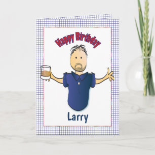 Funny Birthday Card voor hem met Drink Kaart