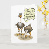 Funny Birthday Cards: Don't Be Scared 2 Kaart (Gele Bloem)