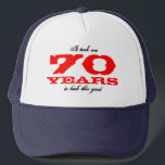 Funny Birthday casquette pour 70 ans<br><div class="desc">Funny Birthday casquette pour 70 ans| Âge personnalisable. 70e anniversaire casquette| Âge personnalisable. Il m'a fallu 70 ans pour être aussi belle. T-shirts disponibles aussi dans notre boutique.</div>