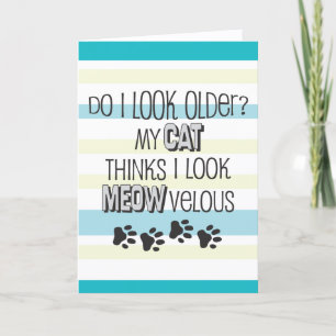 Funny Birthday - CAT Slogan Card Kaart